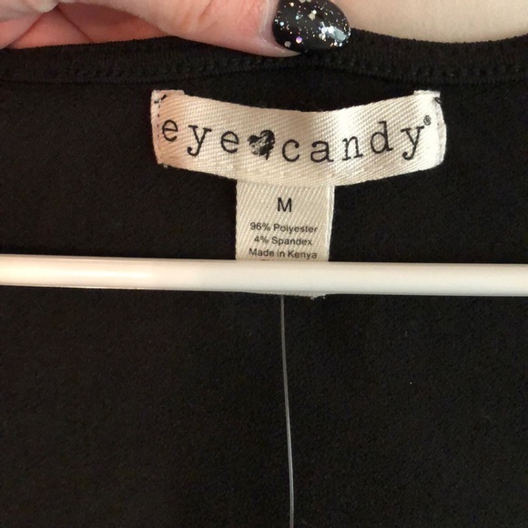 Eye Candy Tie Front Top - Picture 2 of 2